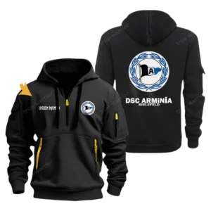 DSC Arminia Bielefeld Hoodie Reißverschluss, Kapuzenpullover mit Allover-Druck DSC Arminia Bielefeld BDE3304292504 - Schwarz