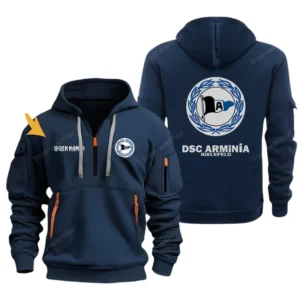 DSC Arminia Bielefeld Hoodie Reißverschluss, Kapuzenpullover mit Allover-Druck DSC Arminia Bielefeld BDE3304292504 - Marineblau