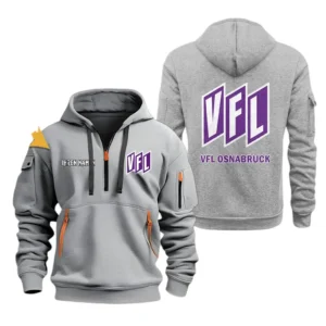 VfL Osnabruck Hoodie Reißverschluss, Kapuzenpullover mit Allover-Druck VfL Osnabruck BDE3304292506 - Grau
