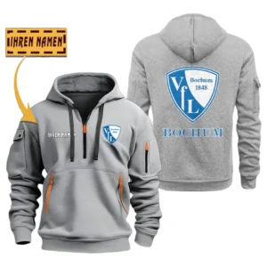 VfL Bochum Hoodie Reißverschluss SPO048009, Kapuzenpullover mit Allover-Druck VfL Bochum - Grau