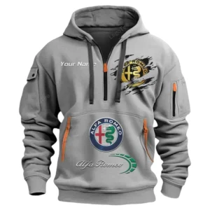 alfa romeo half zip hoodie car113021425852 best gift for him husband boyfriend grau hjuxd