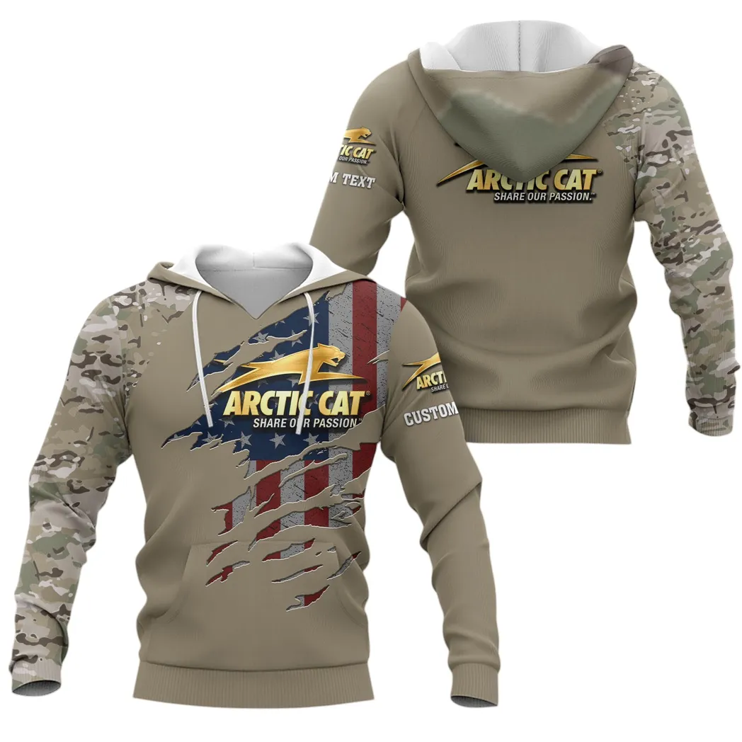 Arctic Cat Hoodie, Allover-Druck Hoodie Arctic Cat CAR46021725002-4