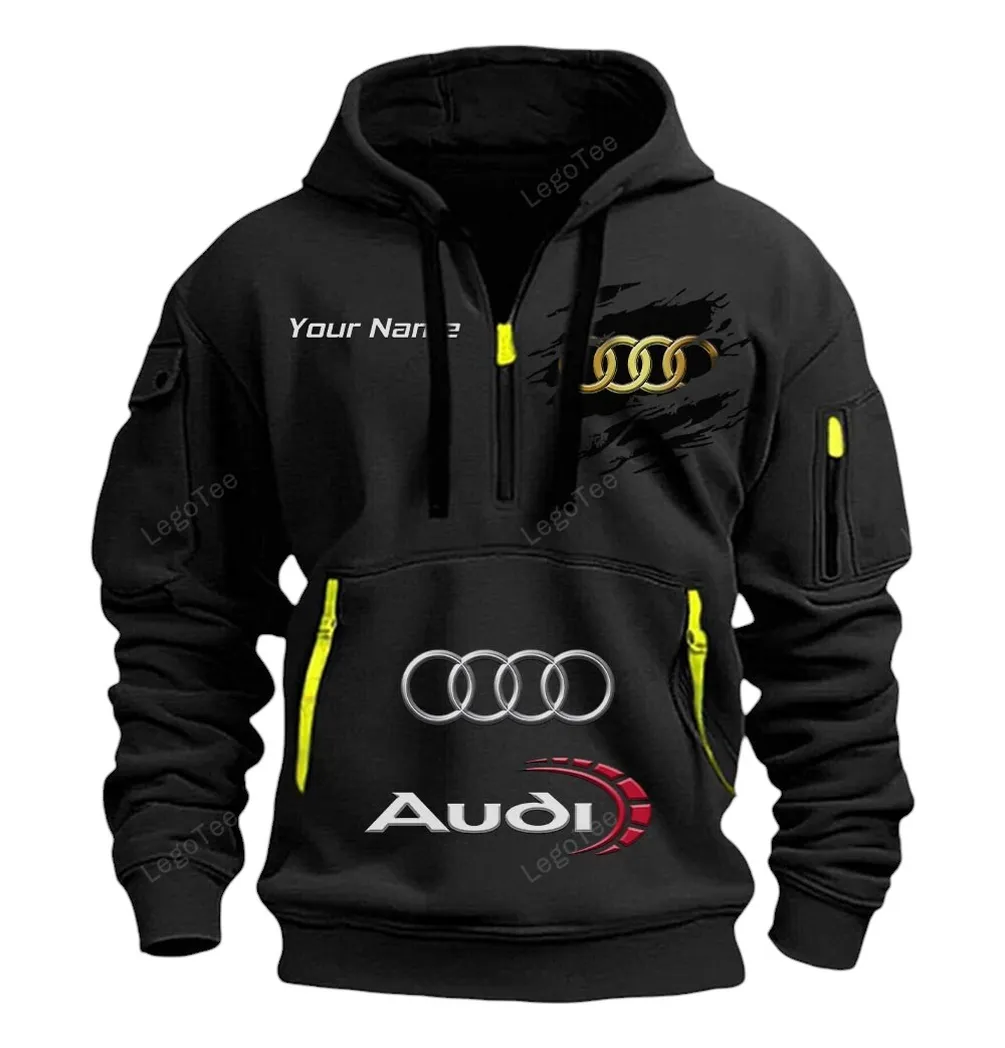 audi half zip hoodie car113021425777 best gift for him husband boyfriend schwarz rimlp