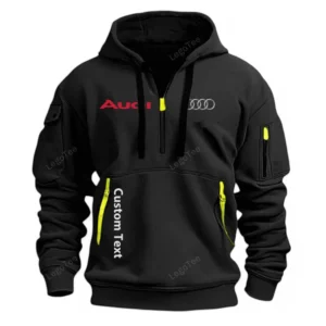 audi half zip hoodie for men gift for him husband boyfriend schwarz car112021425555 1 ktiu6