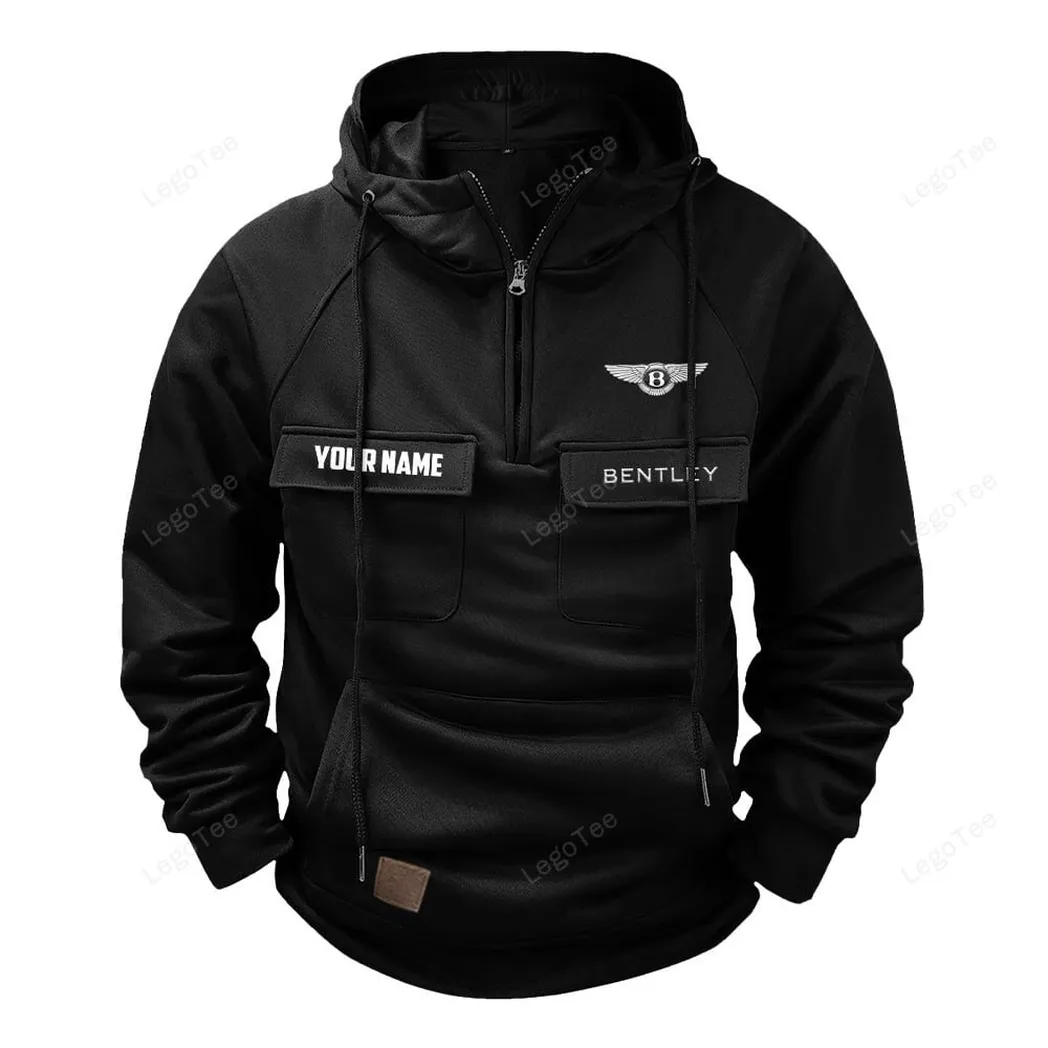 Bentley Hoodie Reißverschluss Taktischer, All-Over-Print-Hoodie Bentley - Schwarz CAR109021425384-2