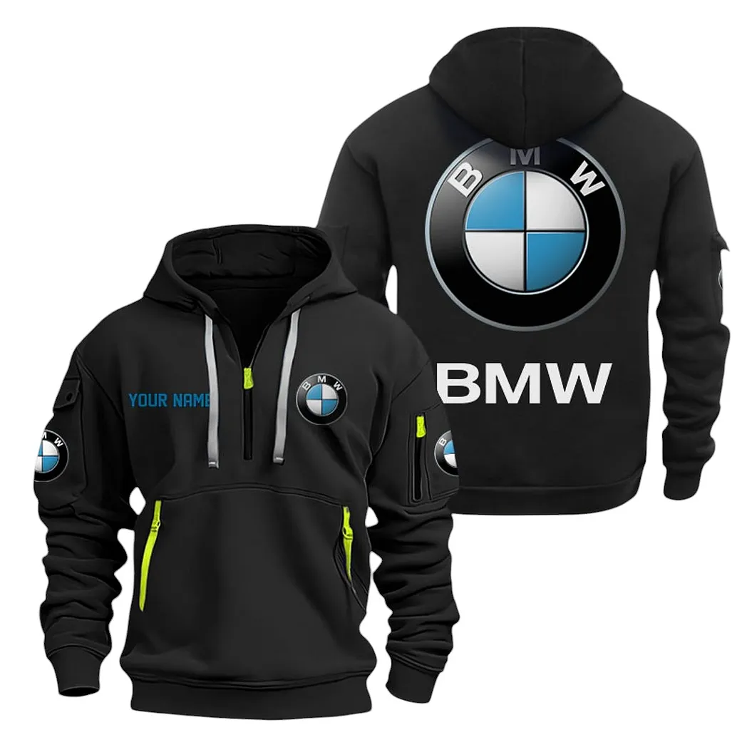 bmw half zip hoodie for men gift for bmw lovers car20022125701 schwarz ogjpz