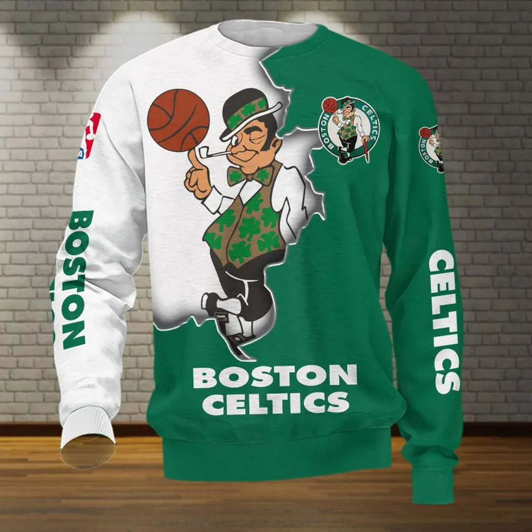boston celtics sweatshirt allover druck sweatshirt geschenk fr fan boston celtics nba83060225018 di86k