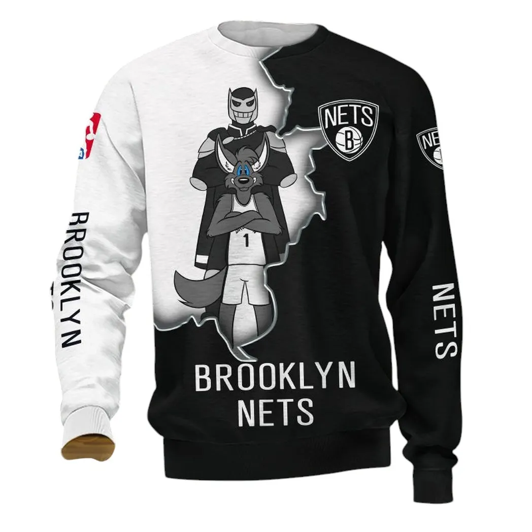 brooklyn nets sweatshirt allover druck sweatshirt geschenk fr fan brooklyn nets nba83060225023 qnuny