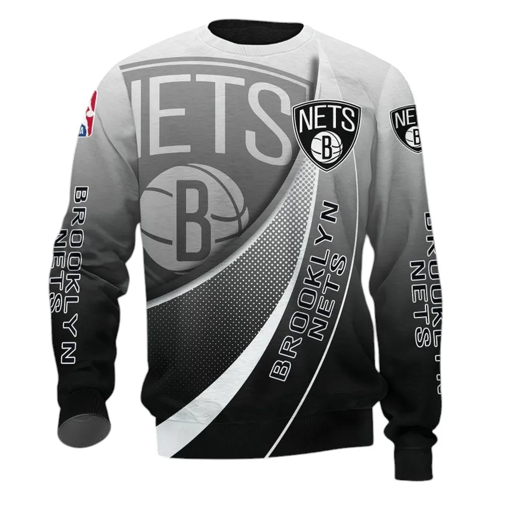 brooklyn nets sweatshirt allover druck sweatshirt geschenk fr fan brooklyn nets nba83060225024 yjrvb