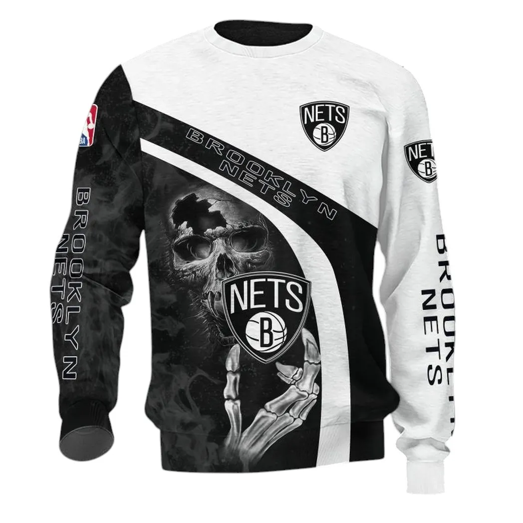 brooklyn nets sweatshirt allover druck sweatshirt geschenk fr fan brooklyn nets nba83060225026 sgkhy