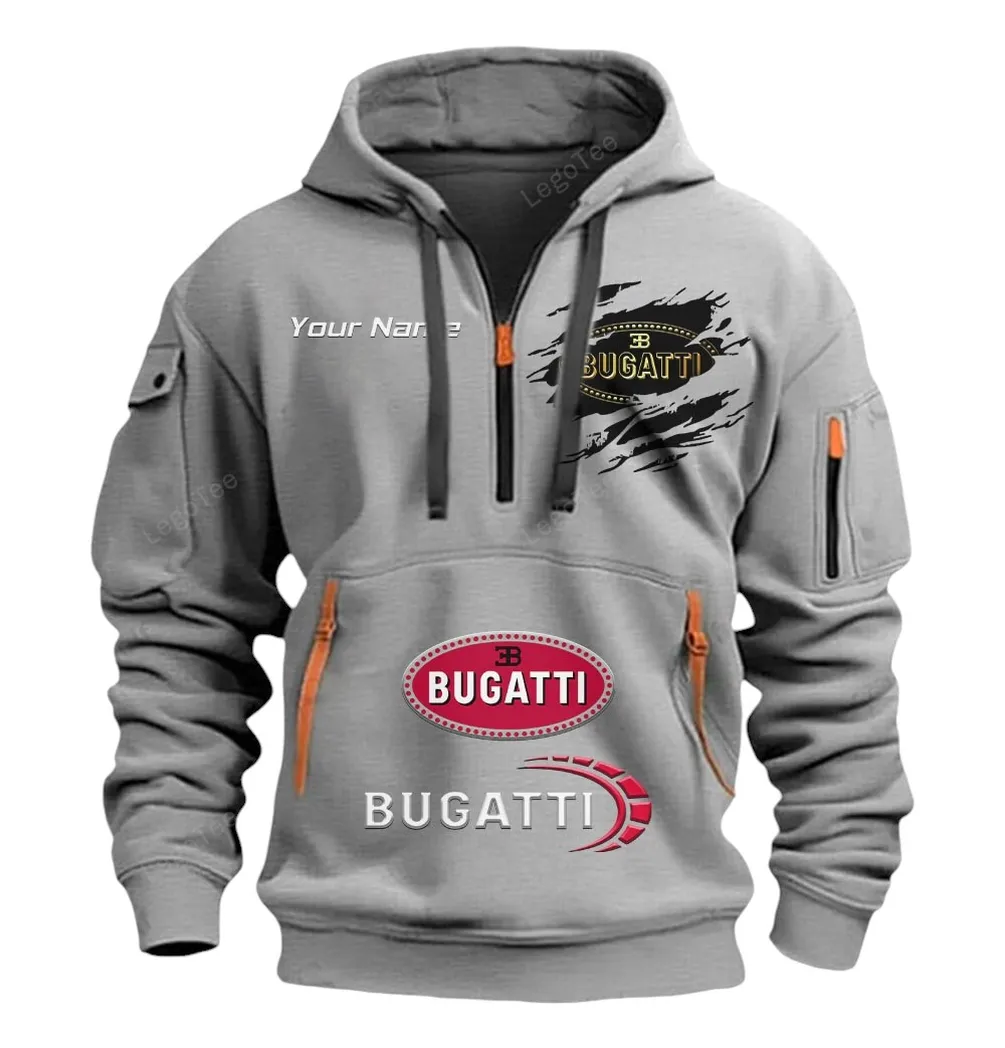 bugatti half zip hoodie car113021425851 best gift for him husband boyfriend grau ndnrk