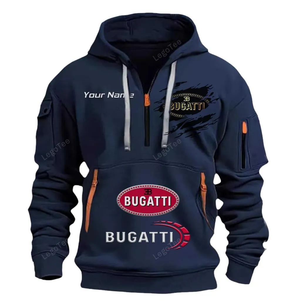 bugatti half zip hoodie car113021425851 best gift for him husband boyfriend marineblau ft2qk
