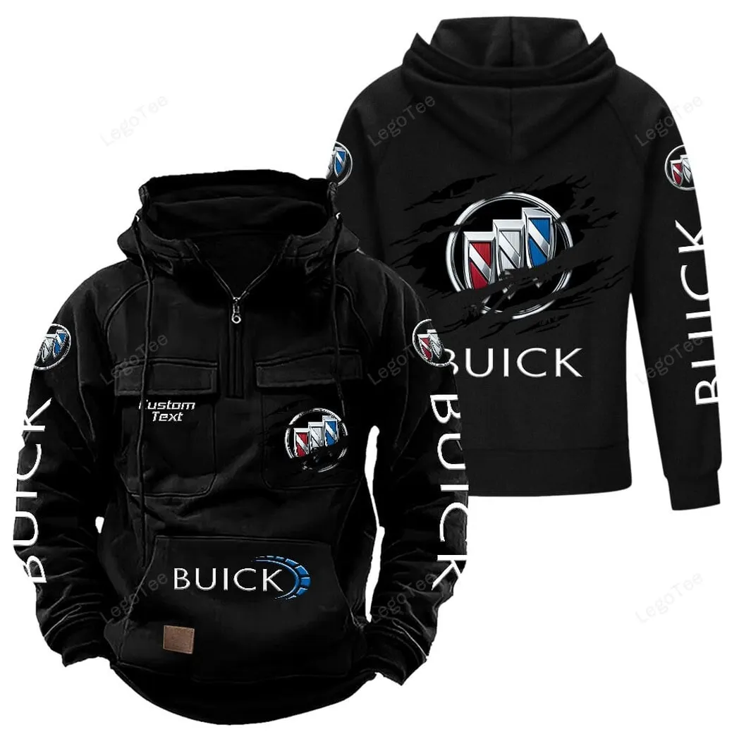 Buick Hoodie Reißverschluss Taktischer, All-Over-Print-Hoodie Buick - Schwarz CAR122021425035-2