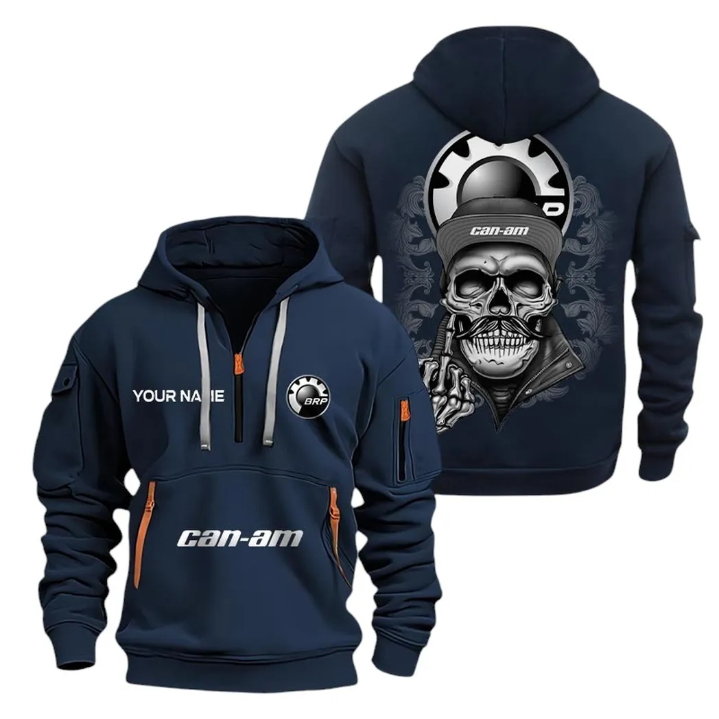 can am half zip hoodie for men gift for can am fan car166022625186 marineblau bvlc1