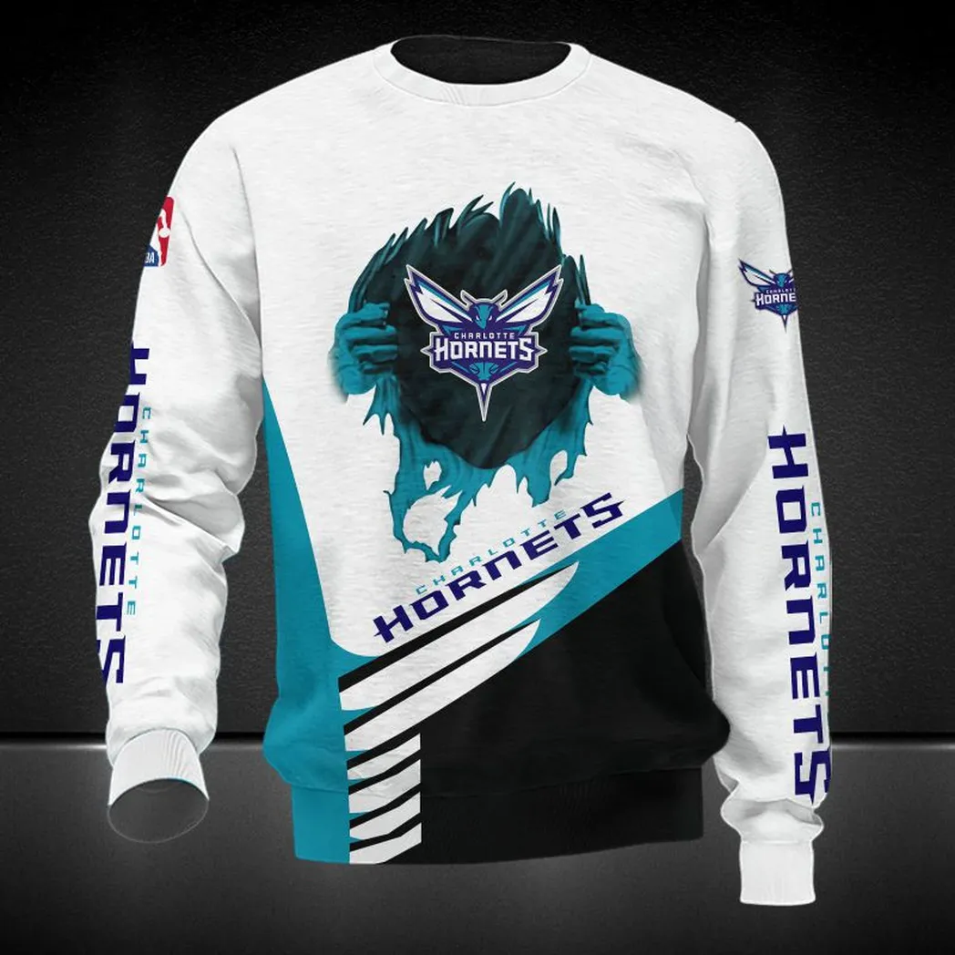 charlotte hornets sweatshirt allover druck sweatshirt geschenk fr fan charlotte hornets nba83060225030 mrqkk