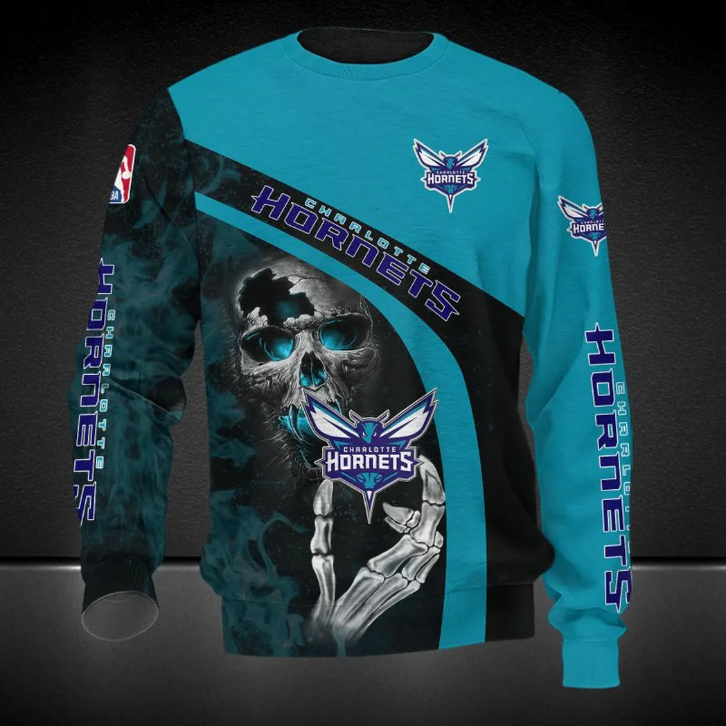 charlotte hornets sweatshirt allover druck sweatshirt geschenk fr fan charlotte hornets nba83060225031 3od8o