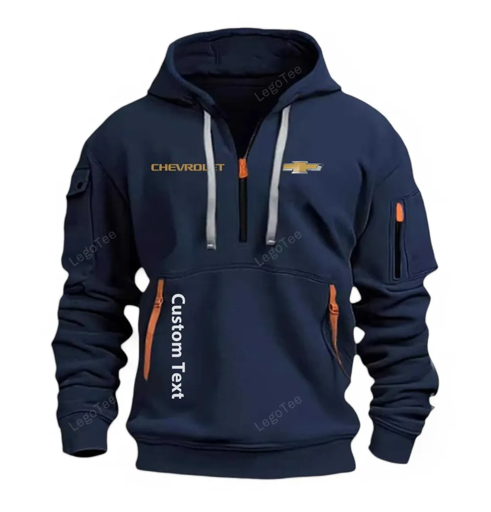 chevrolet half zip hoodie for men gift for him husband boyfriend marineblau car112021425562 4 0drt4