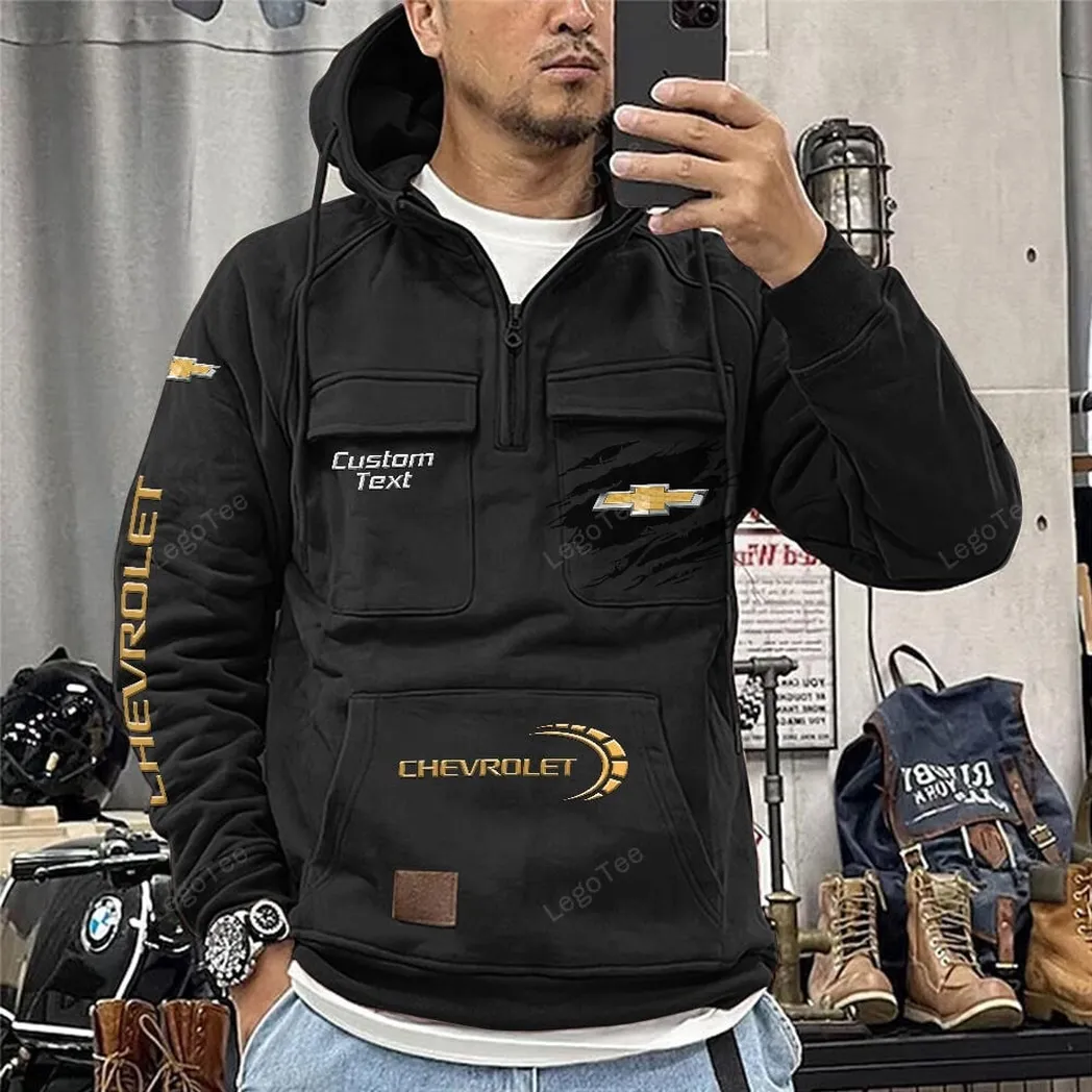 Chevrolet Hoodie Reißverschluss Taktischer, All-Over-Print-Hoodie Chevrolet - Schwarz CAR122021425008-2 chevrolet hoodie reiverschluss taktischer all over print hoodie chevrolet schwarz car122021425008 2