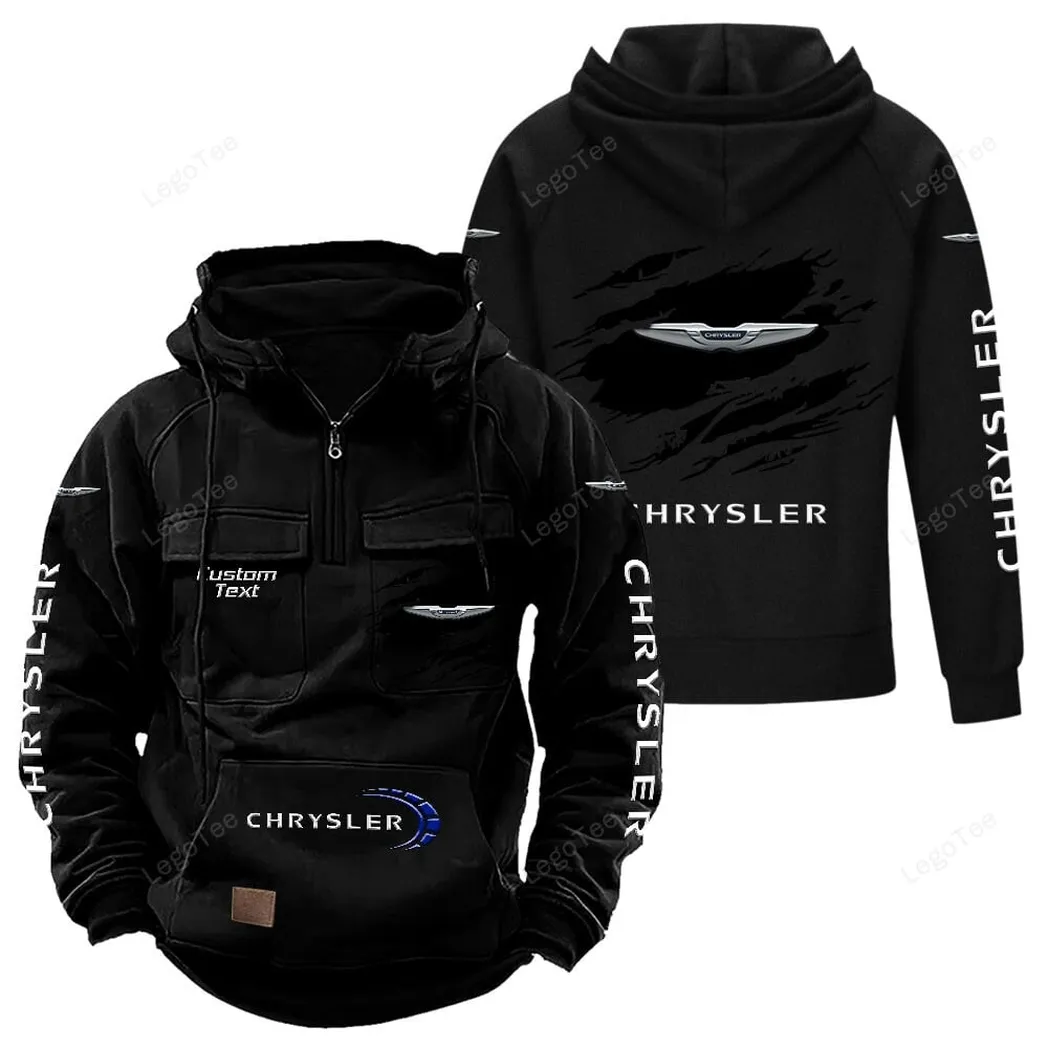 Chrysler Hoodie Reißverschluss Taktischer, All-Over-Print-Hoodie Chrysler - Schwarz CAR122021425027-2