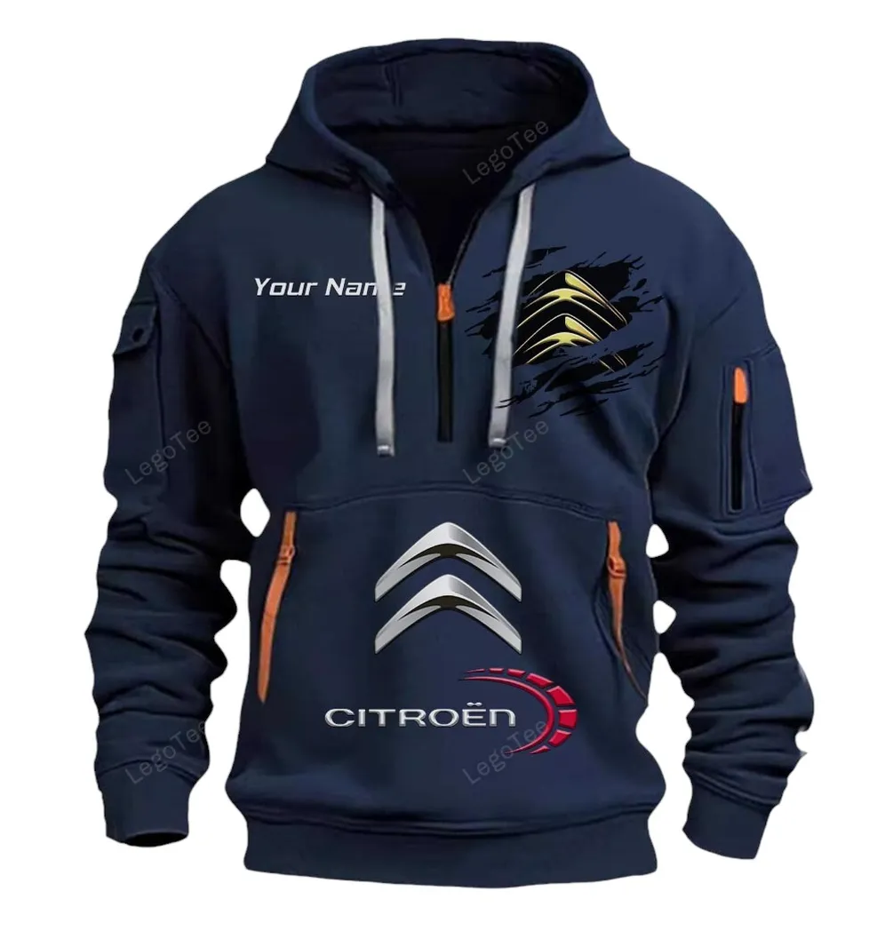 citroen half zip hoodie car113021425815 best gift for him husband boyfriend marineblau c0y5c