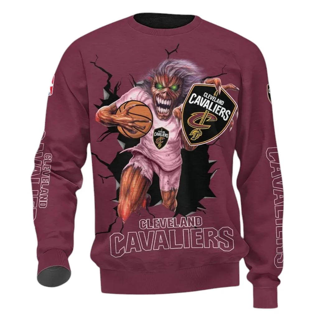 cleveland cavaliers sweatshirt allover druck sweatshirt geschenk fr fan cleveland cavaliers nba83060225037 cecnj