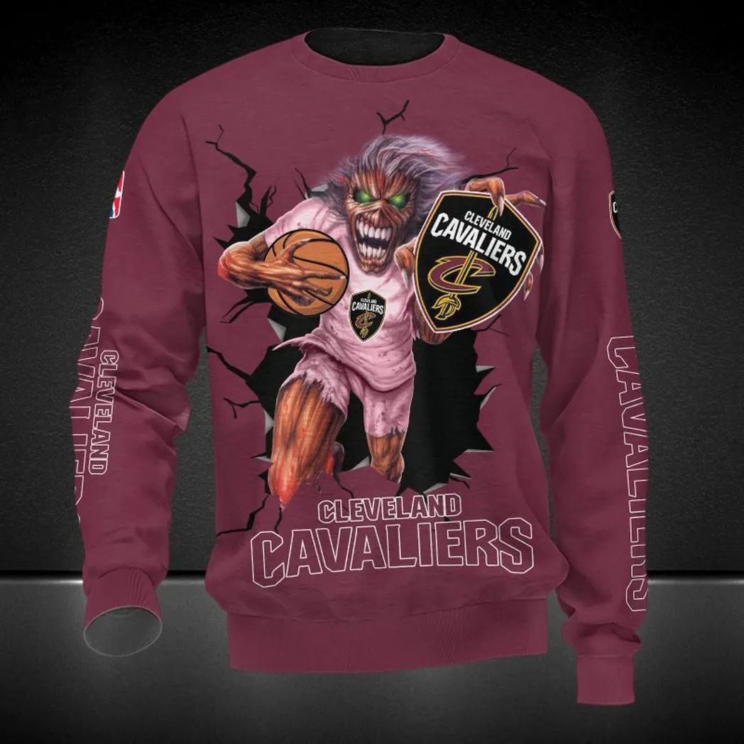cleveland cavaliers sweatshirt allover druck sweatshirt geschenk fr fan cleveland cavaliers nba83060225037 ypu33