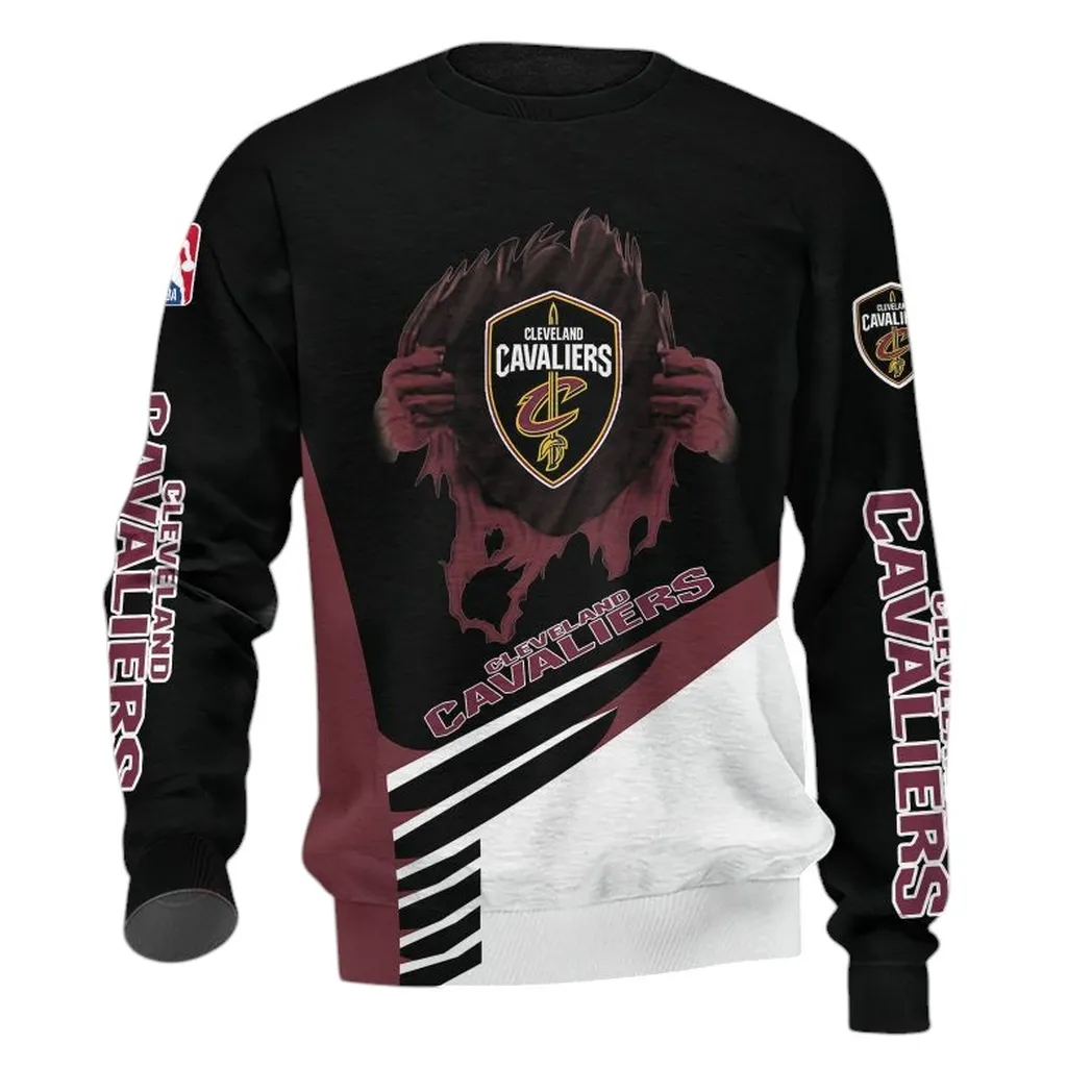cleveland cavaliers sweatshirt allover druck sweatshirt geschenk fr fan cleveland cavaliers nba83060225040 tman0