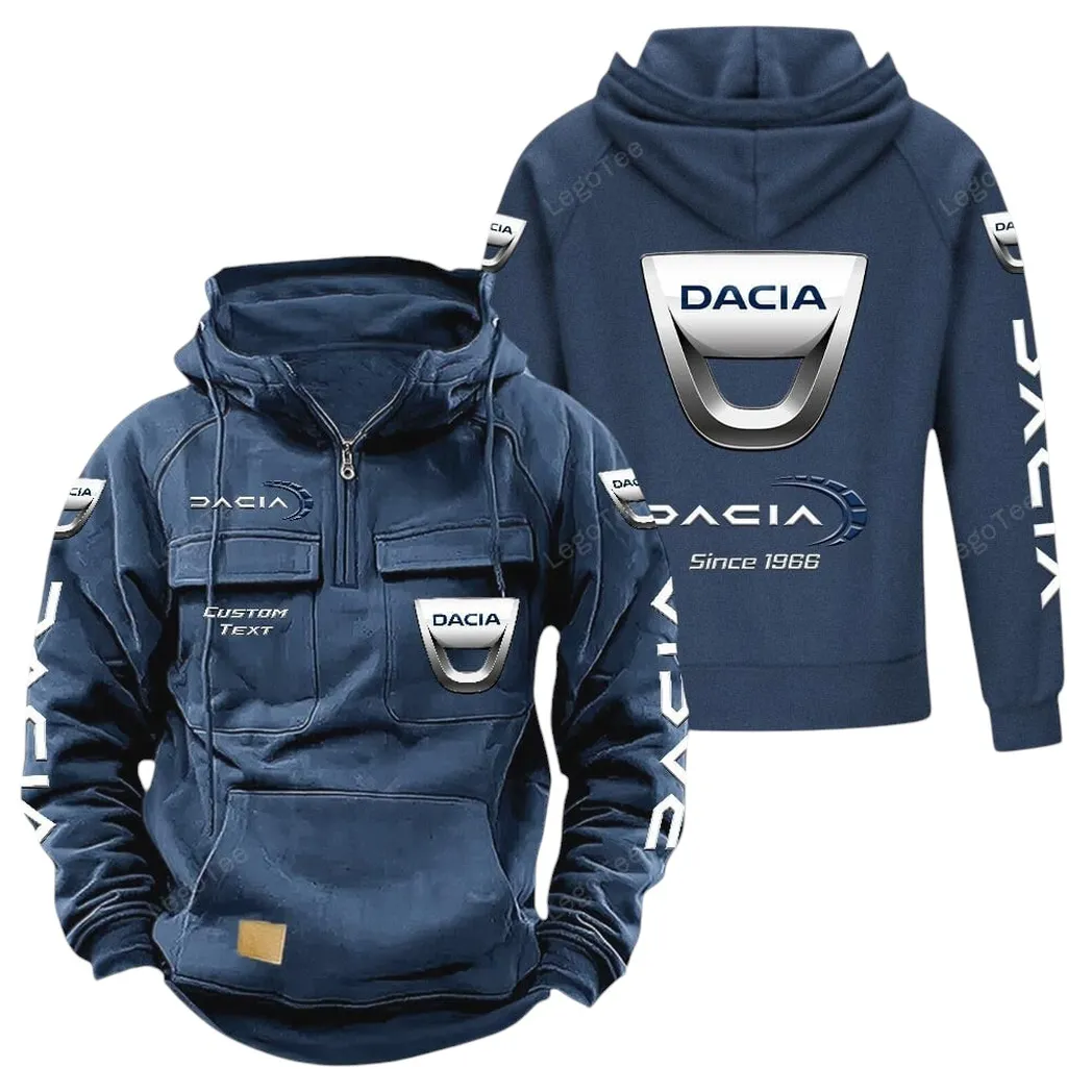 Dacia Hoodie Reißverschluss Taktischer, All-Over-Print-Hoodie Dacia - Dunkelblau CAR96021425717-3
