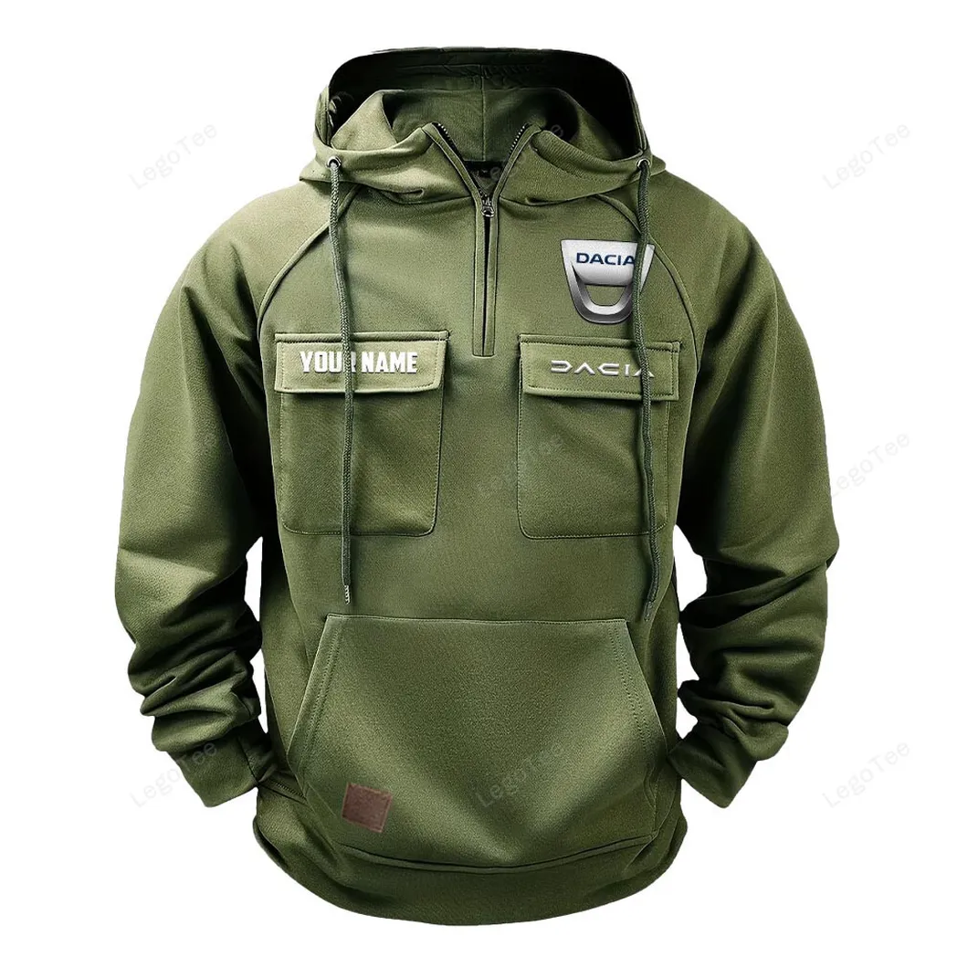 Dacia Hoodie Reißverschluss Taktischer, All-Over-Print-Hoodie Dacia - Olivgrün CAR109021425359-1