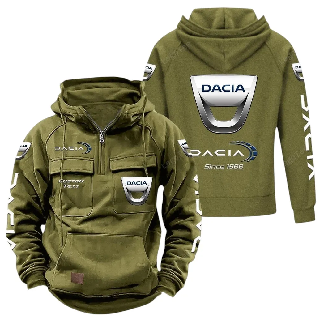 Dacia Hoodie Reißverschluss Taktischer, All-Over-Print-Hoodie Dacia - Olivgrün CAR96021425717-1