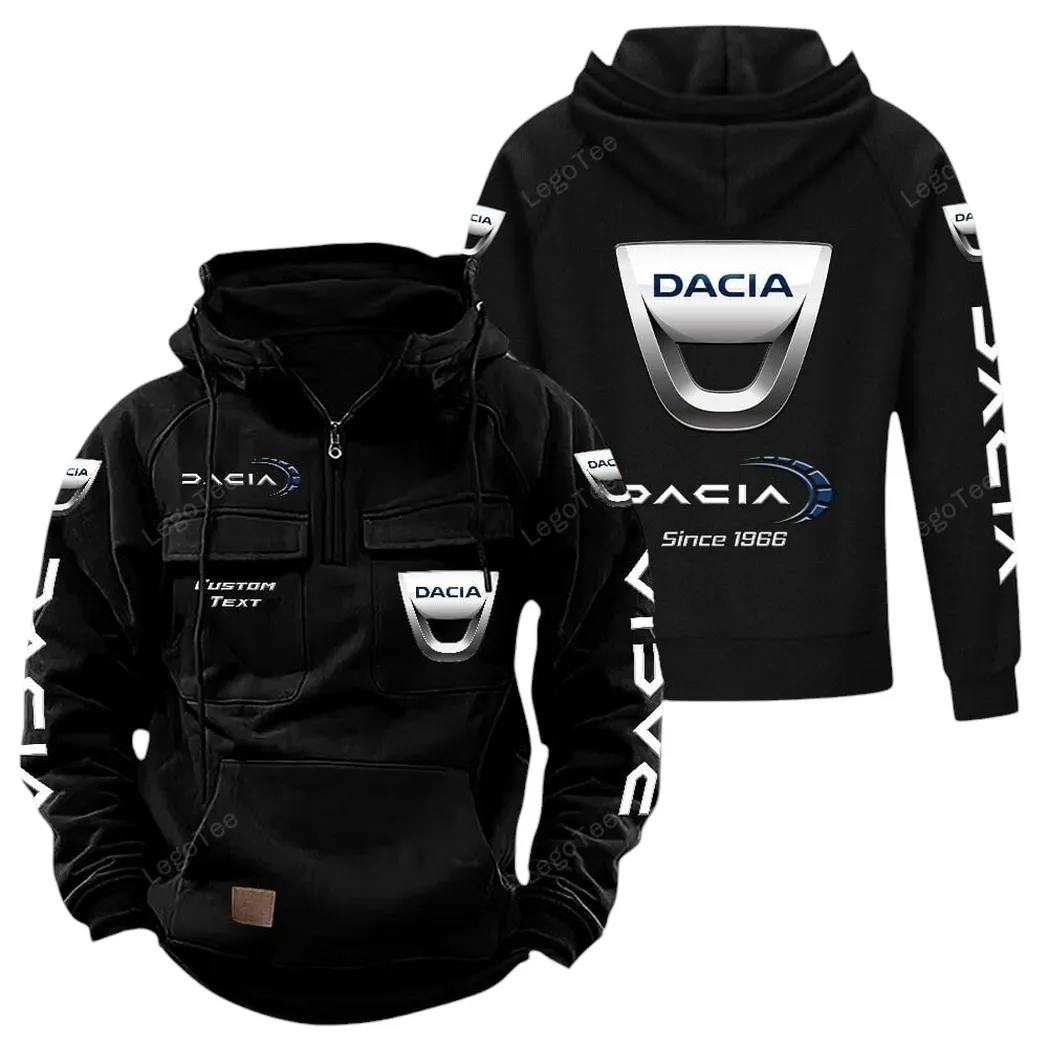 Dacia Hoodie Reißverschluss Taktischer, All-Over-Print-Hoodie Dacia - Schwarz CAR96021425717-2