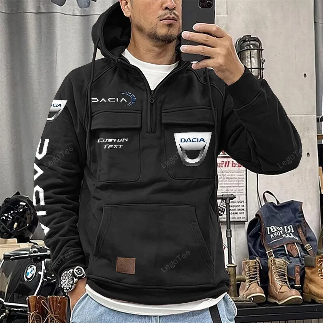 dacia tactical quarter zip hoodie car106021525053 schwarz ktqio