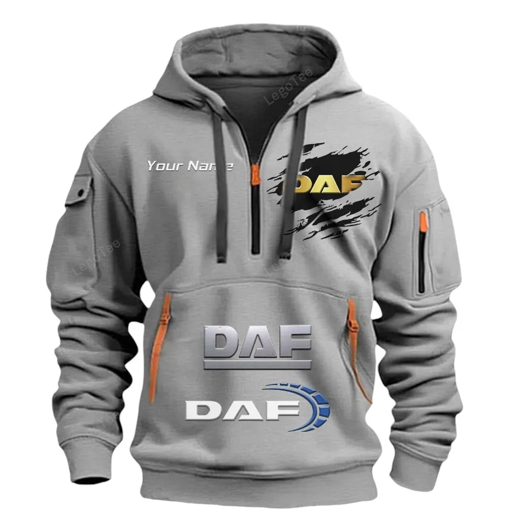 daf half zip hoodie car113021425830 best gift for him husband boyfriend grau 43lf6