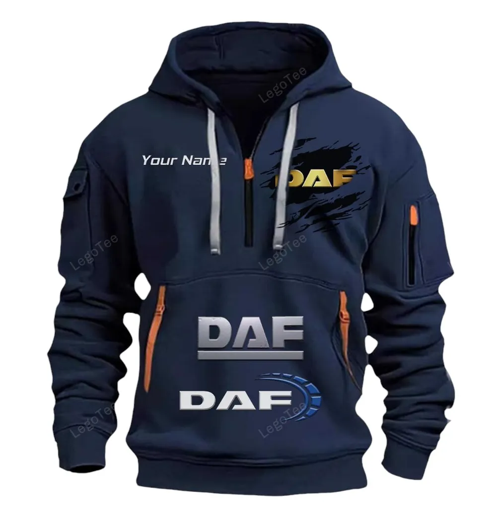 daf half zip hoodie car113021425830 best gift for him husband boyfriend marineblau uf55k