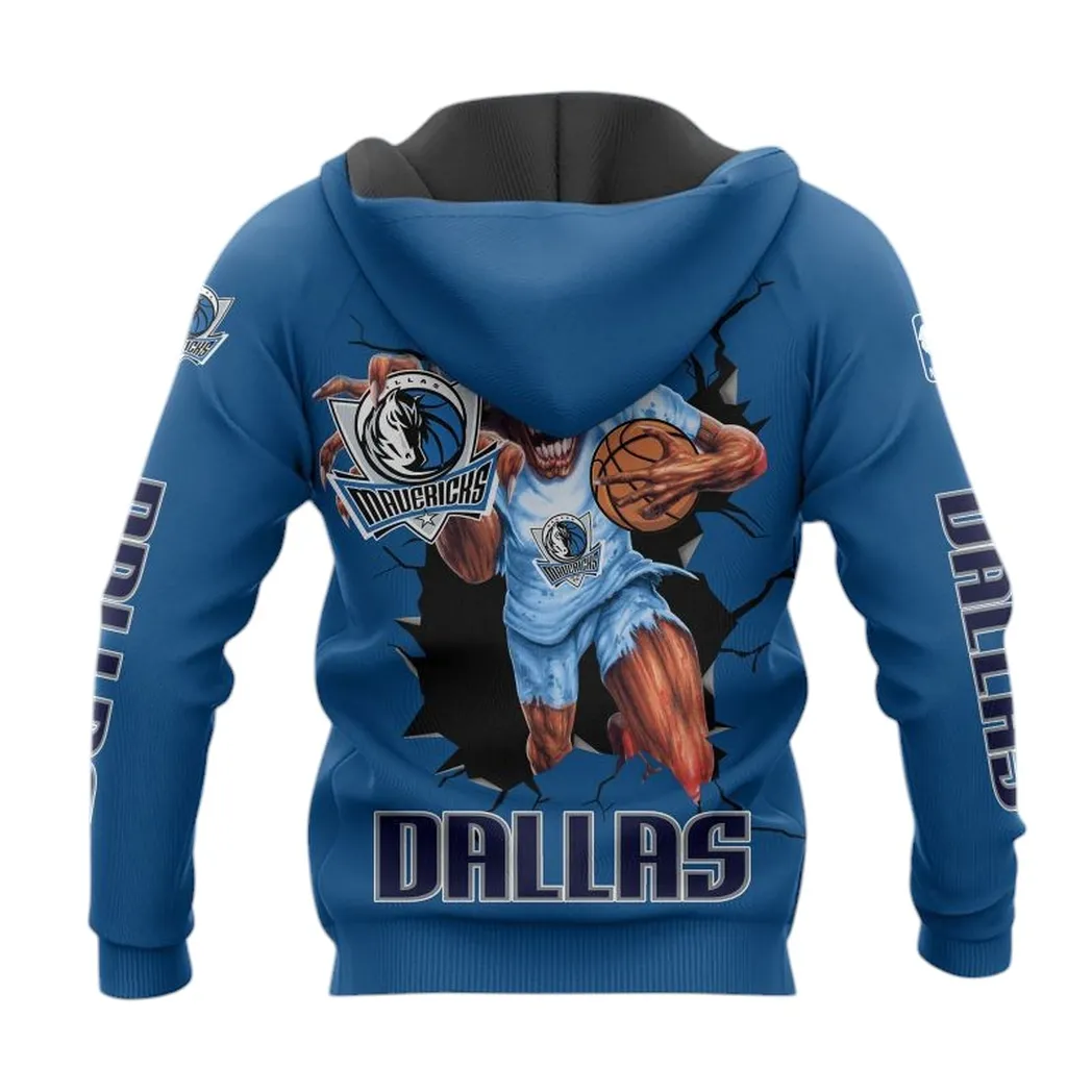 dallas mavericks hoodie mit reiverschluss allover druck hoodie geschenk fr fan dallas mavericks nba83050225031 let6o