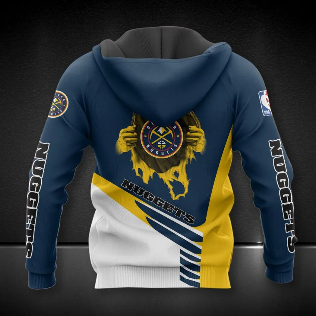 denver nuggets hoodie mit reiverschluss allover druck hoodie geschenk fr fan denver nuggets nba83050225039 iqphh