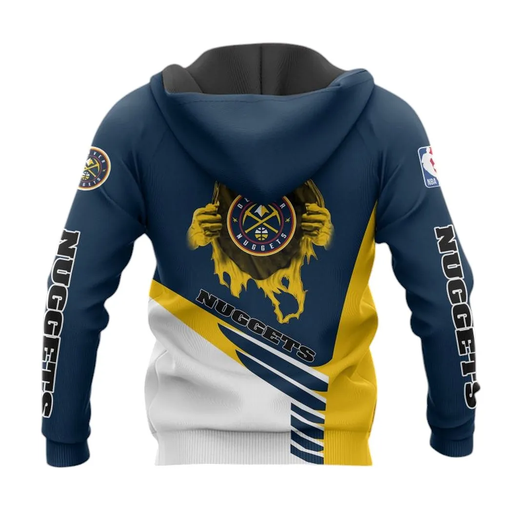 denver nuggets hoodie mit reiverschluss allover druck hoodie geschenk fr fan denver nuggets nba83050225039 qbgen