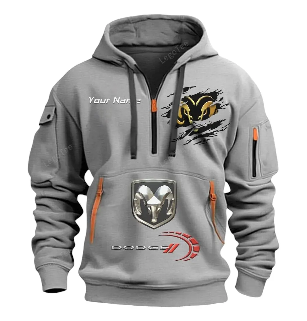 dodge half zip hoodie car113021425814 best gift for him husband boyfriend grau qgjue