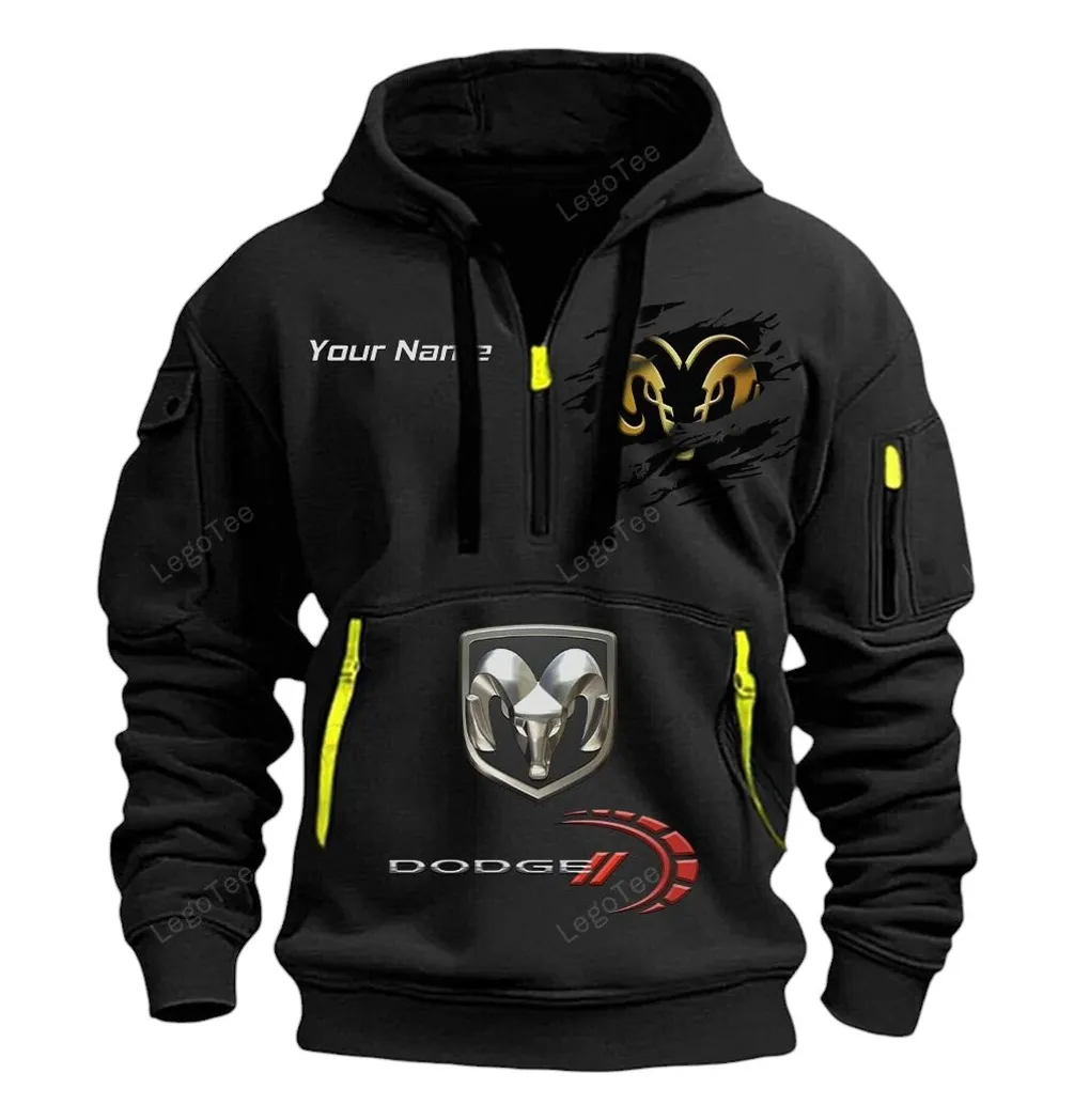 dodge half zip hoodie car113021425814 best gift for him husband boyfriend schwarz 3up63