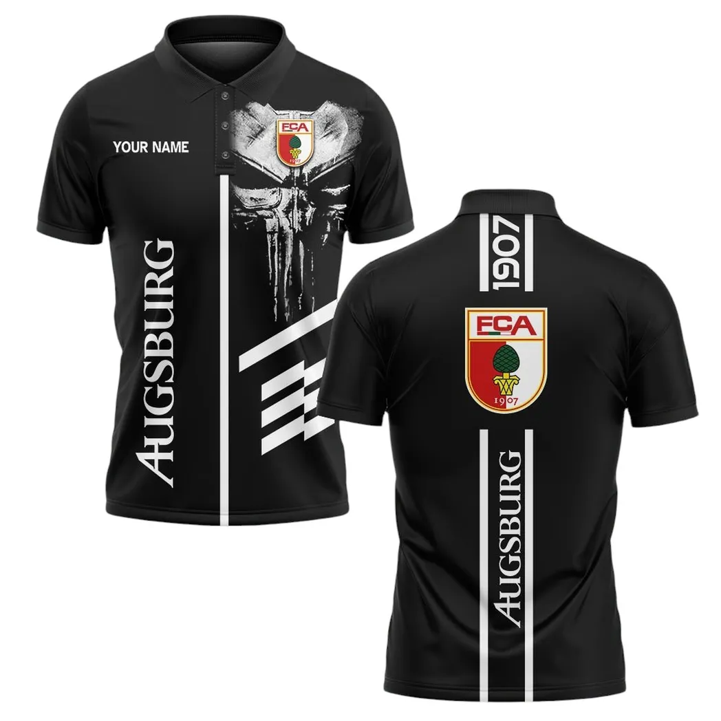 fc augsburg poloshirt herren all over print polohemd fc augsburg bundesliga spo1816028 h4chc