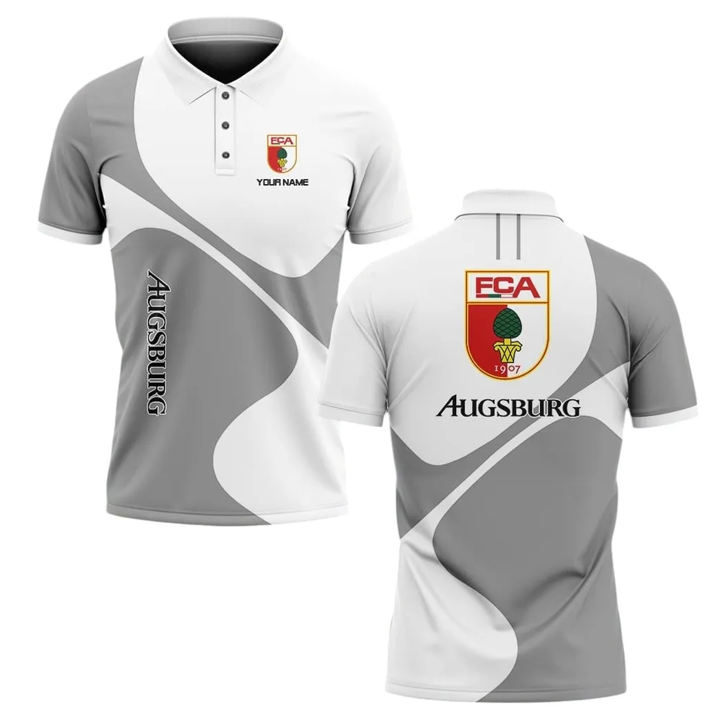 fc augsburg poloshirt herren all over print polohemd fc augsburg bundesliga spo248005 otlah