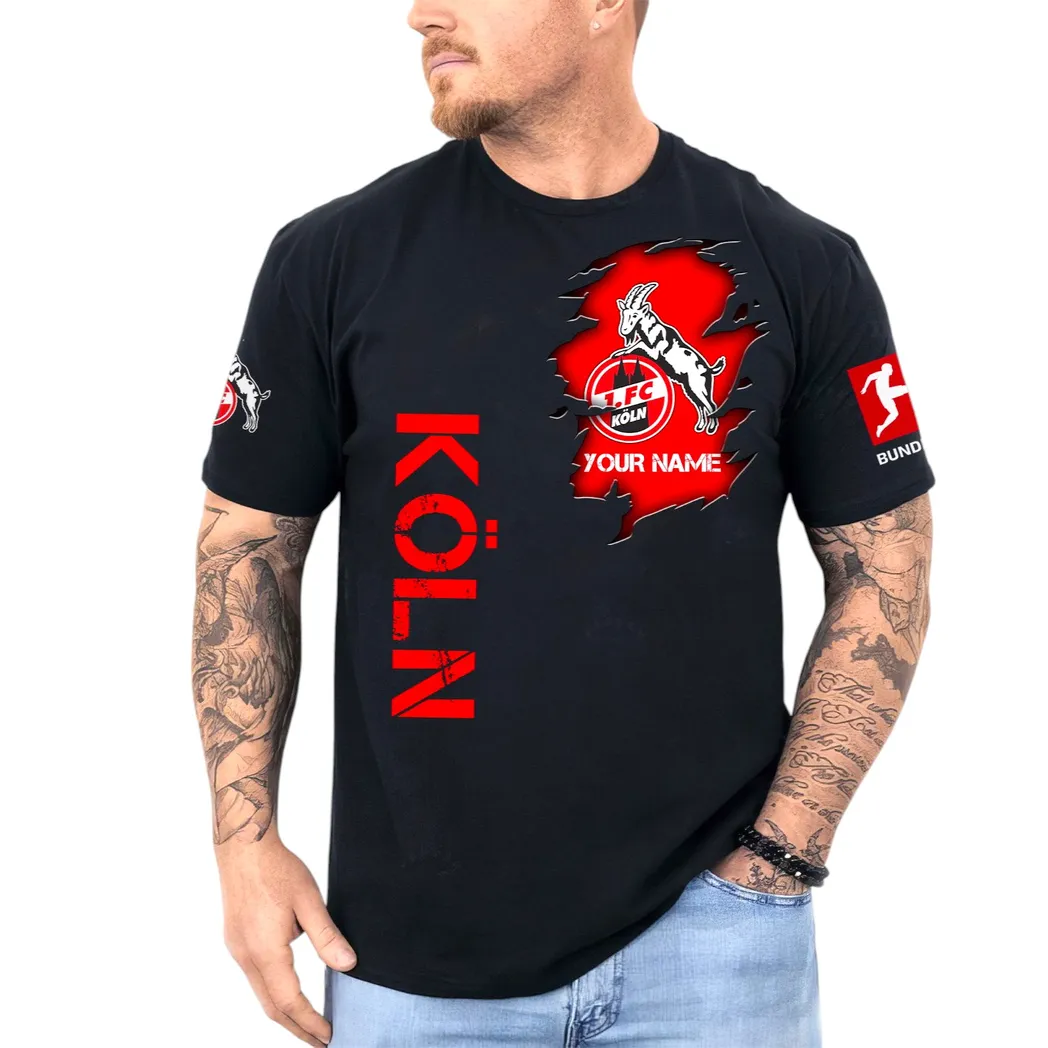 FC Koln Hemd, T-Shirt mit Allover-Druck für Herren SPO716004