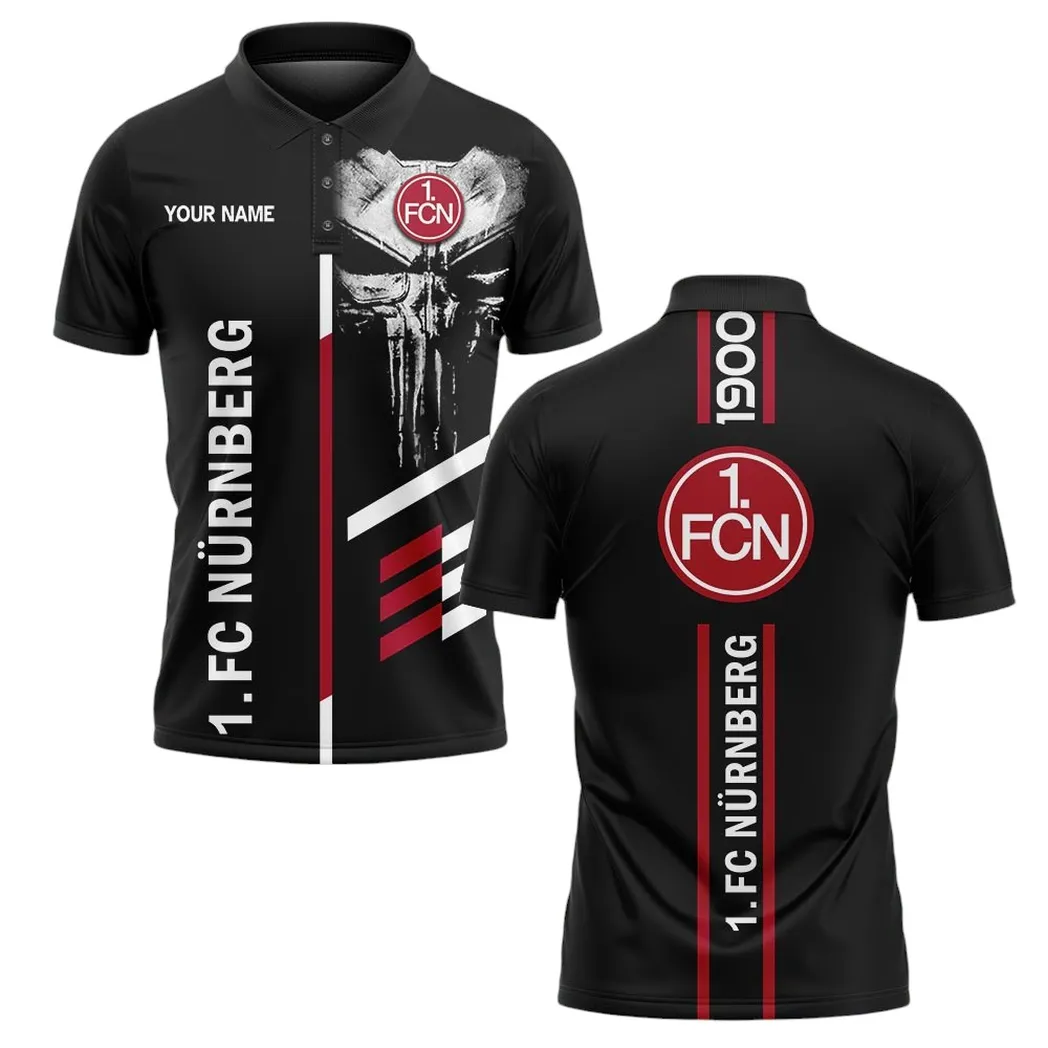 fc nurnberg poloshirt herren all over print polohemd fc nurnberg bundesliga spo1816015 uimzf