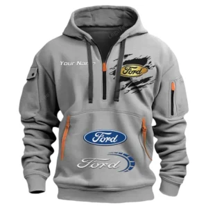 ford half zip hoodie car113021425778 best gift for him husband boyfriend grau 3cinf