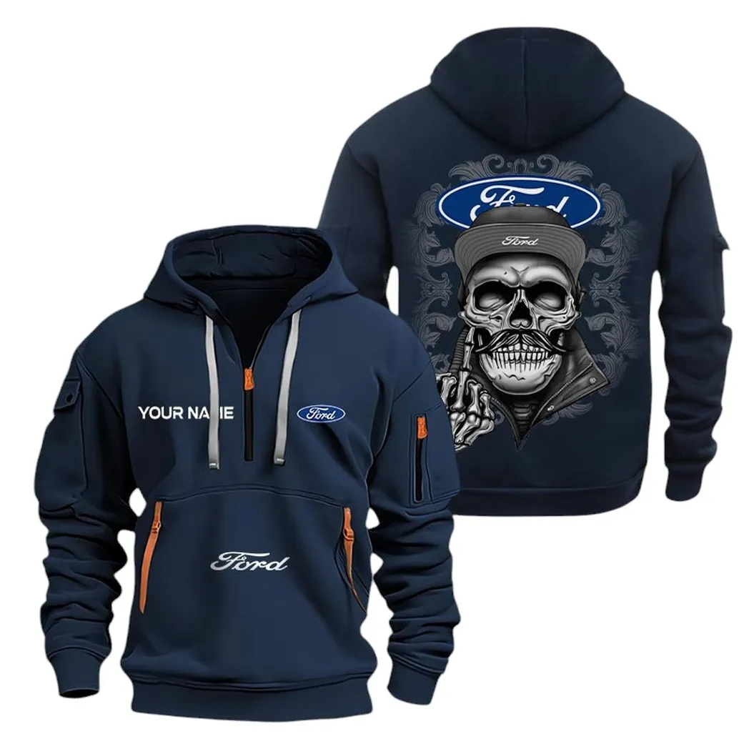 ford half zip hoodie for men gift for ford fan car166022625138 marineblau ncynu