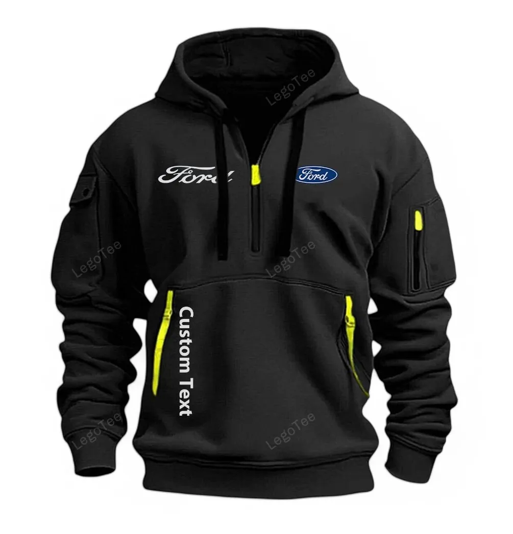 ford half zip hoodie for men gift for him husband boyfriend schwarz car112021425559 1 csaky