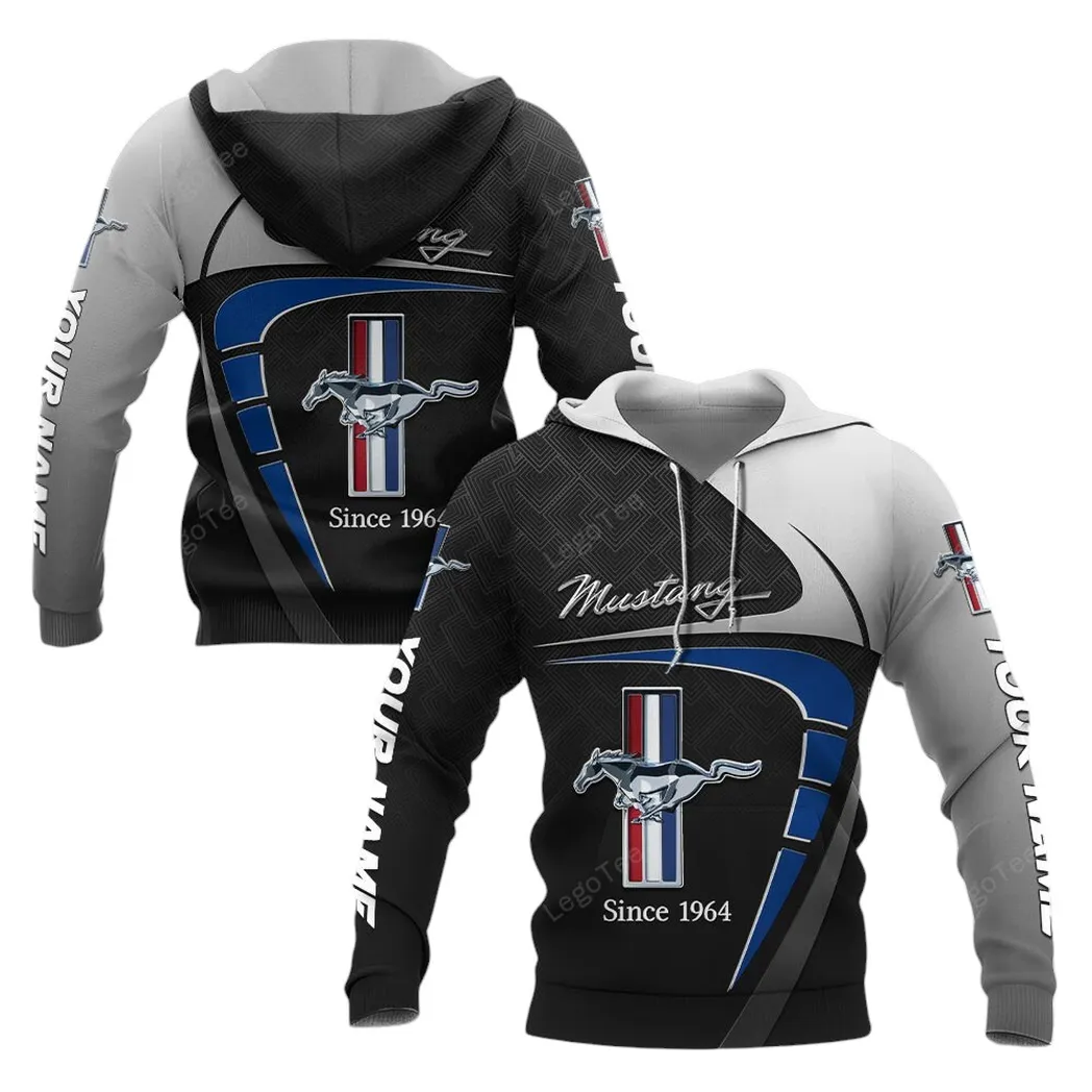 ford mustang hoodie allover druck hoodie ford mustang car11603032525 yiku1