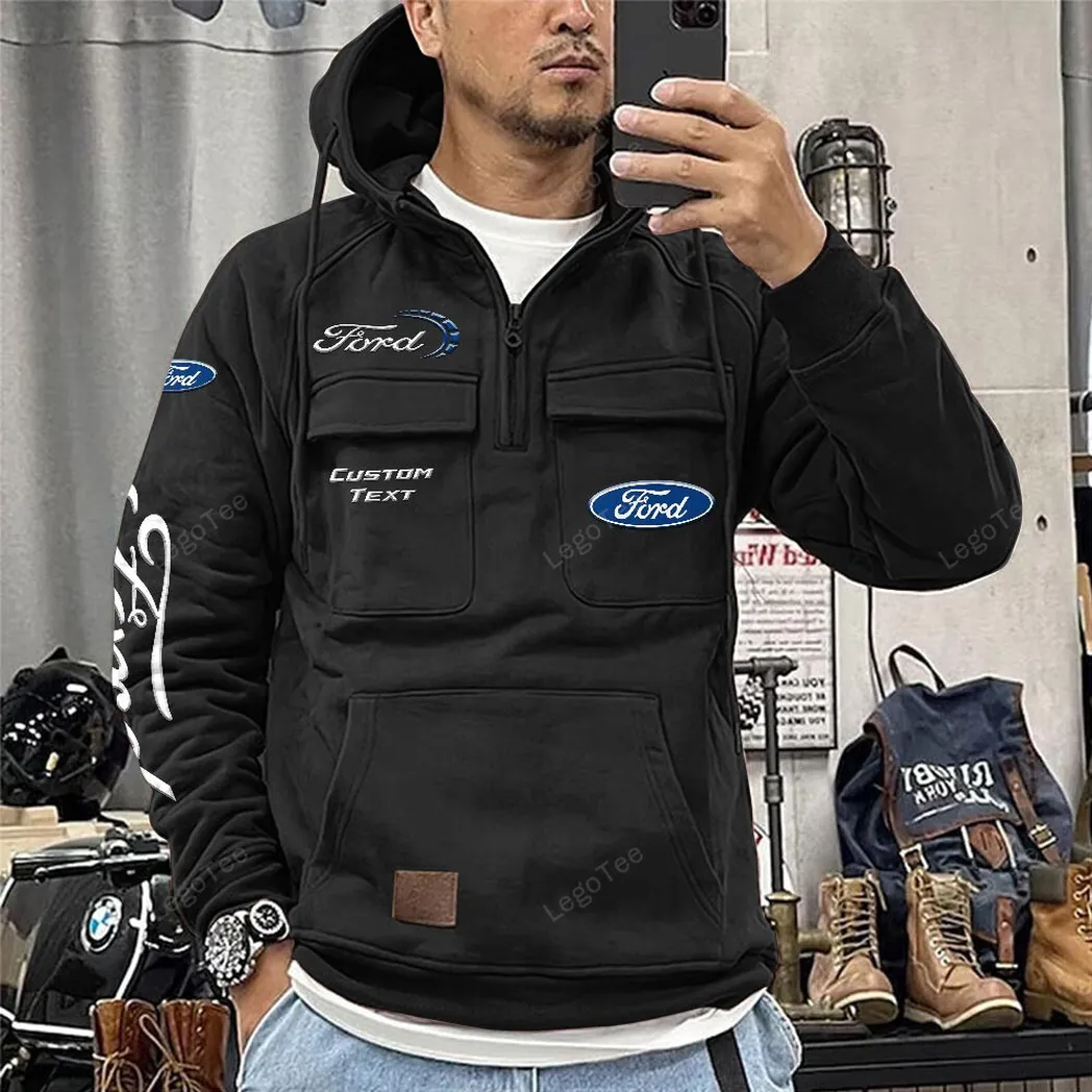ford tactical quarter zip hoodie car106021525002 schwarz 4urhf