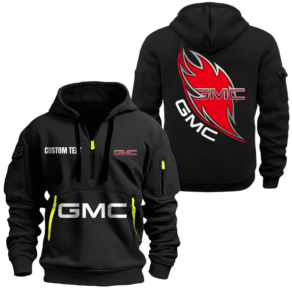gmc hoodie reiverschluss car1701112089 car kapuzenpullover mit allover druck schwarz agb8r