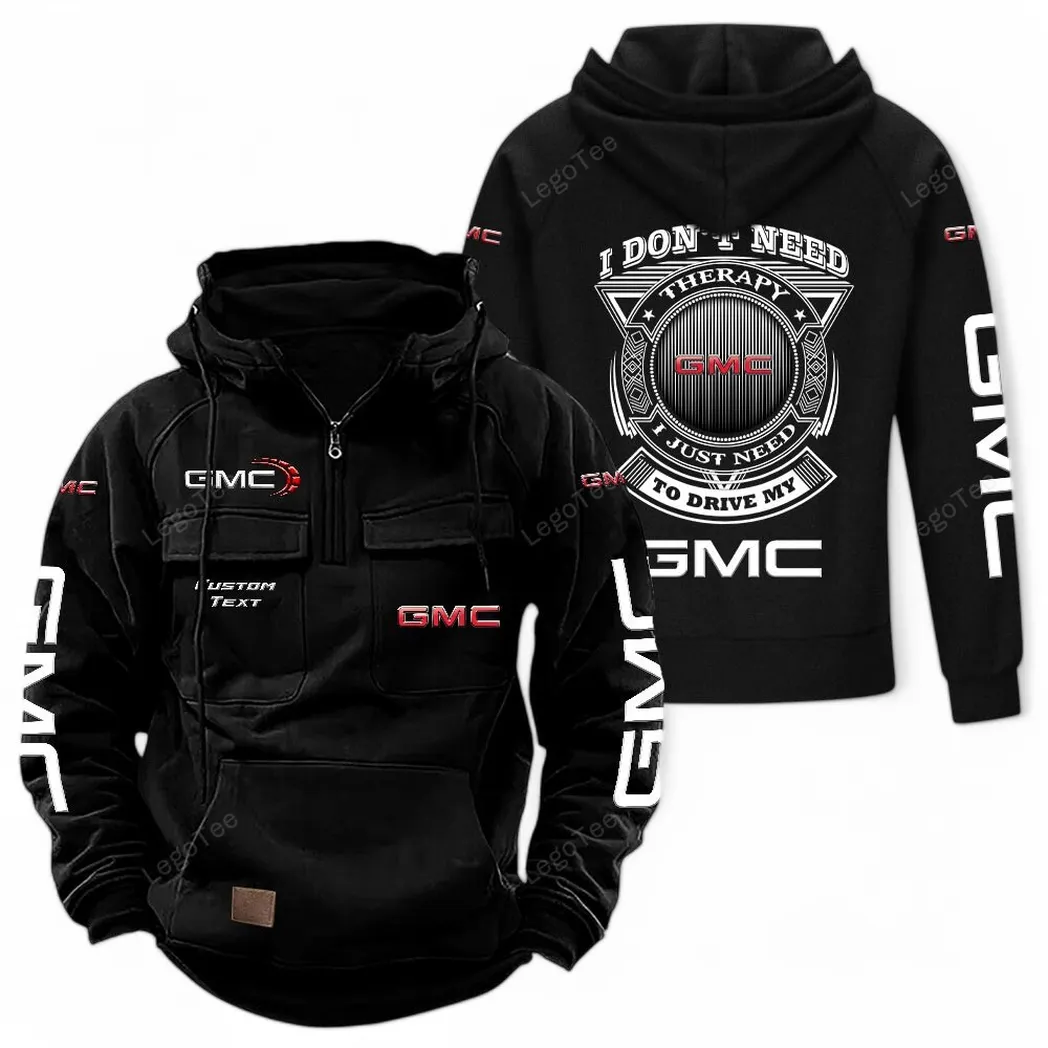 GMC Tactical Quarter Zip Hoodie CAR106021525028 - Schwarz